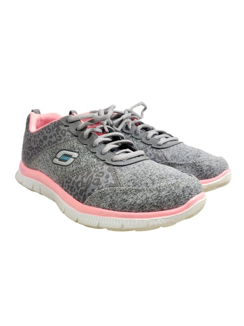 Skechers Womens Size 9 Flex Appeal Tribeca Gray Lightweight Sneakers